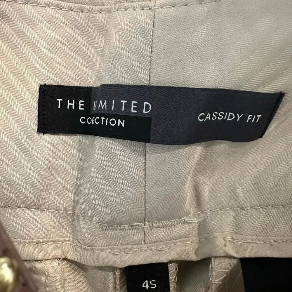 The Limited Womens 4S Cassidy Fit Dress Pants Khaki Flare Bootcut Stretch NWT - Picture 10 of 13